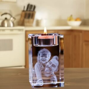 Crystal Glass Candle Holder