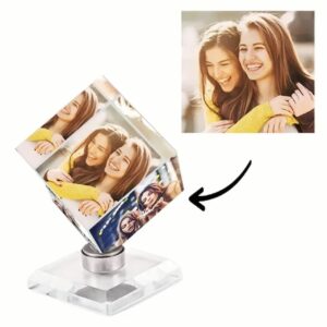360 Rotating Crystal Cube