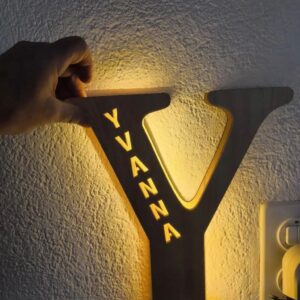 Engraved Name LED Light